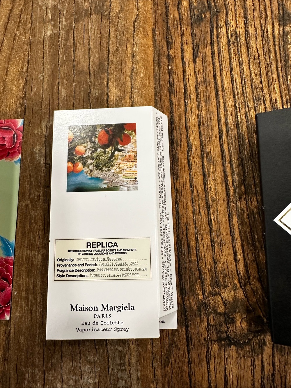 Assorted Perfume Sample Cards - Floral Mint, White, Black - Picture 3 of 7